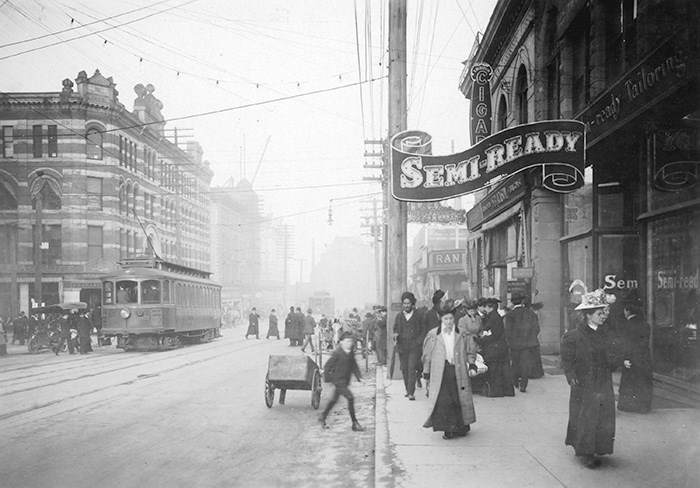  Granville Street near Pender Street, ca. 1906. Vancouver Archives item: CVA 677-529