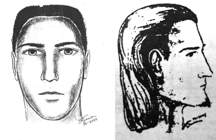  Sketches show the suspect in a 1996 sexual assault. Last year, the New Westminster Police Department announced it had identified the suspect as a 48-year-old Vancouver man. He was charged with multiple offences, including aggravated sexual assault; breaking and entering; robbery; unlawful confinement; attempting to choke to overcome resistance; and uttering threats to cause death or bodily harm.   Photograph By Contributed, Record files