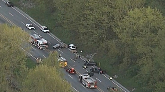  Scene of the April 28, 2017 crash on Lougheed Highway.   Photograph By CTV Chopper 9/File