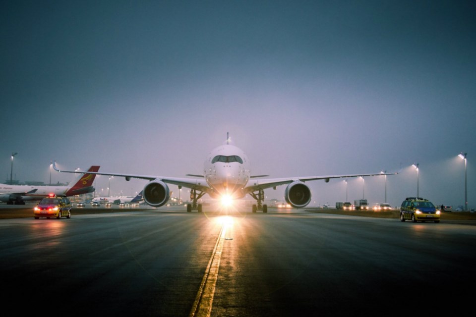  Photo of the Lufthansa Airbus A350-900 courtesy of YVR.