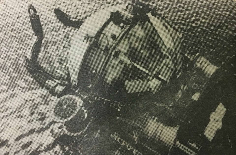  B.C.'s world-class submersible industry is shown in films and exhibits at B.C. Pavilion. This is Deep Rover II - featured in an underwater simulation at Discovery B.C.