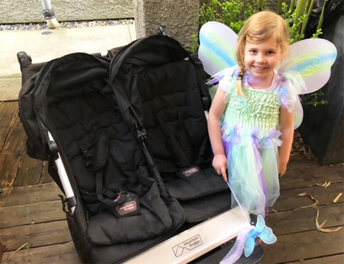 Reunited: Amber Branny’s daughter celebrated the return of her stroller and her fourth birthday on the weekend.