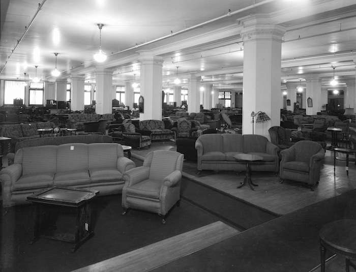  Hudson's Bay furniture department, 1931 (Vancouver Archives)