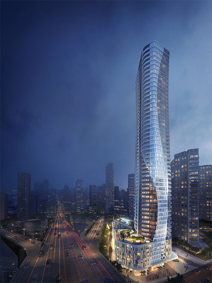  601 Beach Crescent could become Vancouver's next skyline-defining high-rise. Images: JYOM Architecture/Pinnacle International