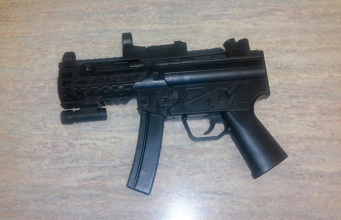  A toy firearm that led to a temporary school lock down in West Vancouver Tuesday. photo supplied,