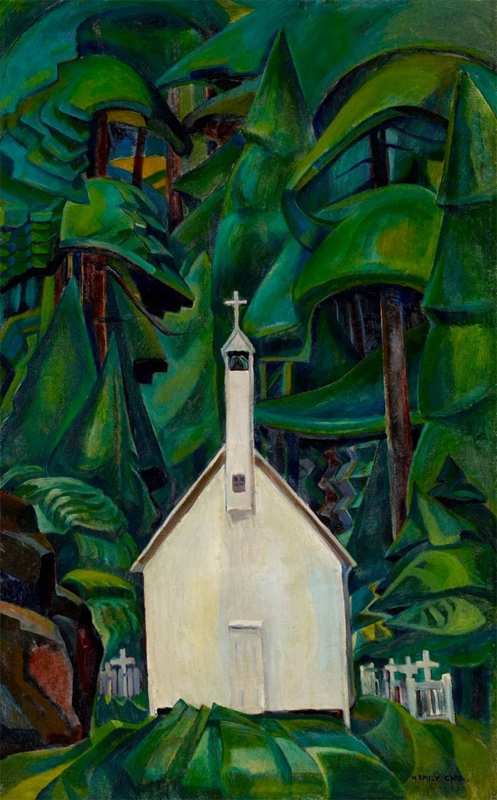  This painting by Emily Carr was called Indian Church. It has been renamed Church at Yuquot Village.