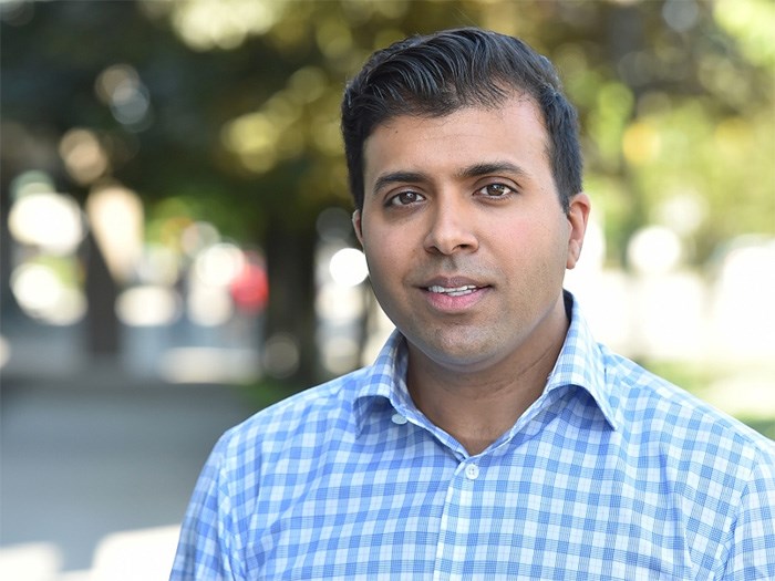  The Liberal candidate for the riding of Vancouver-Granville, Taleeb Noormohamed. Photo Dan Toulgoet