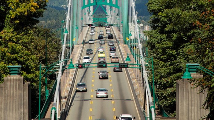  The Lions Gate Bridge is one of the biggest congestion points in Metro Vancouver traffic (BIV files)