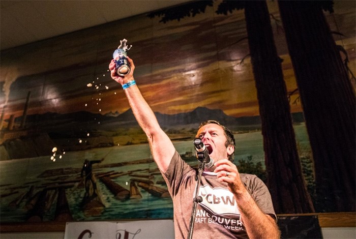  Advised against shotgunning, Grant Lawrence wrestled with his inner angels when cracking open the first can of the Vancouver Craft Beer Week collaboration brew.
