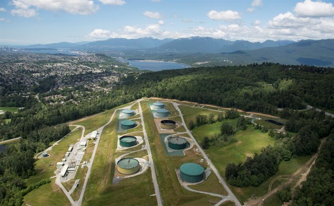  A aerial view of Kinder Morgan's Trans Mountain tank farm is pictured in Burnaby, B.C., is shown on Tuesday, May 29, 2018. THE CANADIAN PRESS Jonathan Hayward