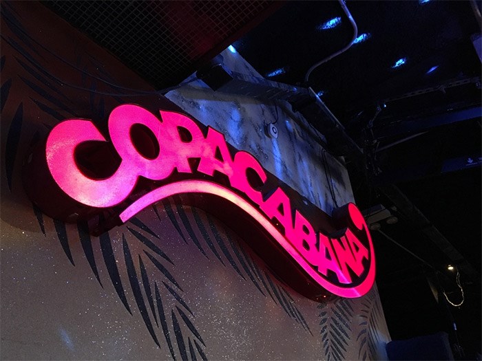  The Copacabana is a storied club that has raged through most of the popular music eras of the past 100 years, though it seems stuck in the disco era. Photo Grant Lawrence