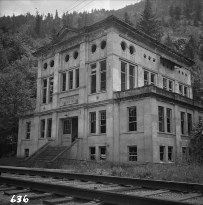  The abandoned BC Electric Sumas Substation in 1965 (Northern BC Archives)