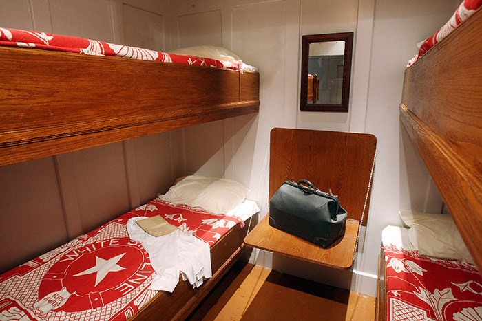  Replica third-class cabin.