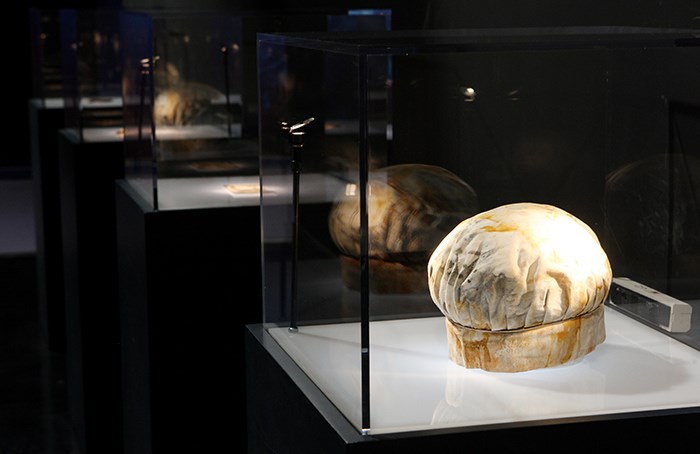  A chefs hat recovered from the Titanic’s cooking staff.