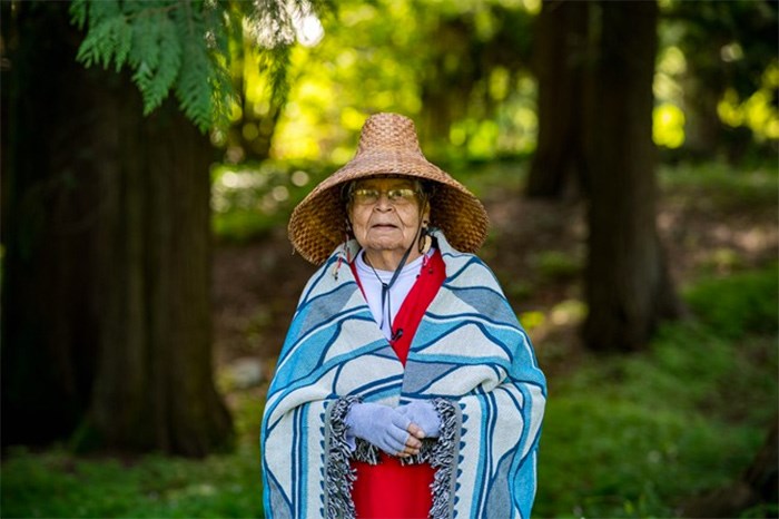  Elizabeth Phillips, shown in a handout photo, is receiving an honourary degree Wednesday from the University of the Fraser Valley her work to preserve her Indigenous language. THE CANADIAN PRESS/HO-University of the Fraser Valley 