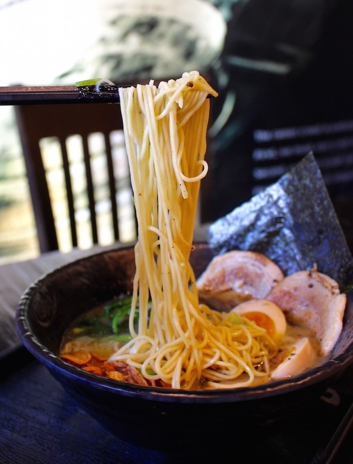  Thin noodles in the Black Garlic Ramen (Lindsay William-Ross/Vancouver Is Awesome)