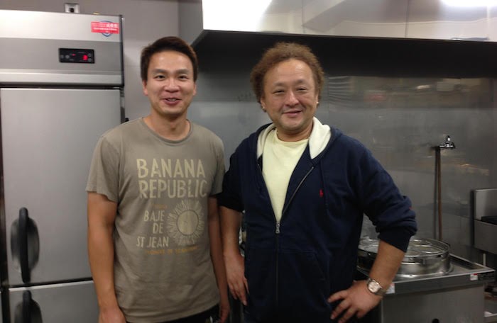  Lee, left, with mentor Machida (Photo courtesy Caleb Lee)