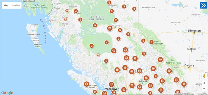 This interactive map reveals 800+ stocked lakes in B.C. - Vancouver Is