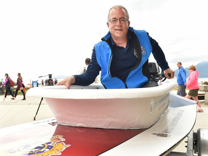  Loyal Nanaimo Bathtub Society Commodore Greg Peacock is ready to tub