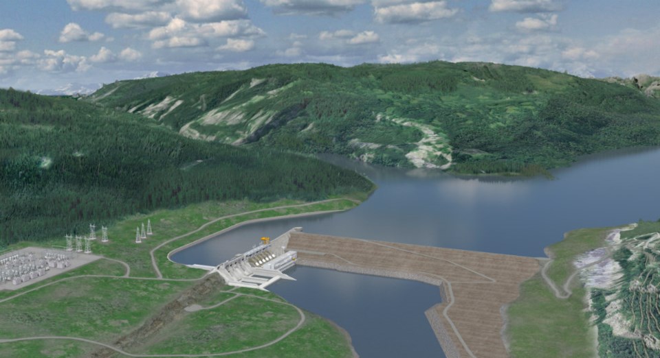  Photo - rendering of BC Hydro's Site C dam project Credit BC Hydro