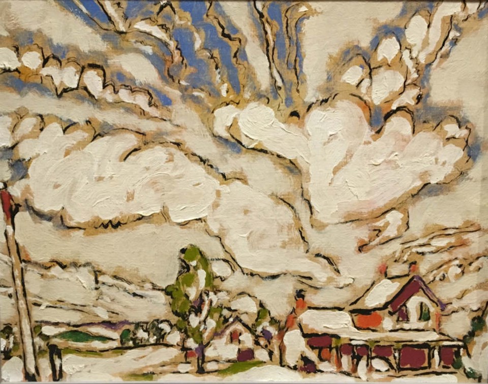  Ollie Matson's House is Just a Square Red Cloud - oil on canvas - National Gallery of Canada - Ottawa - Vincent Massey Bequest, 1968