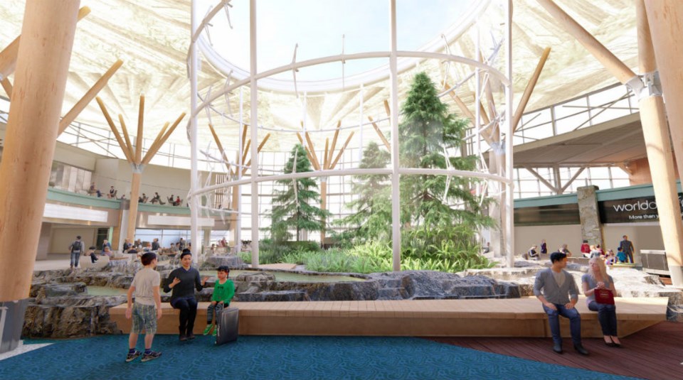  Forest feature in Terminal D Photo YVR Airport