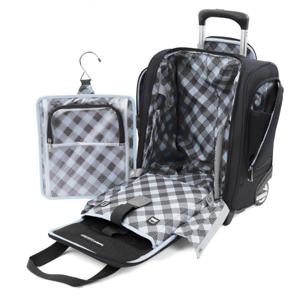  The dad who travels will love this bag, which allows him to leave the checked luggage at home.