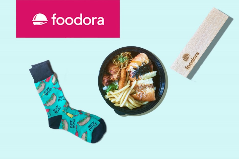  This Father's Day bundle from Foodora includes socks and food, what more could dad ask for?