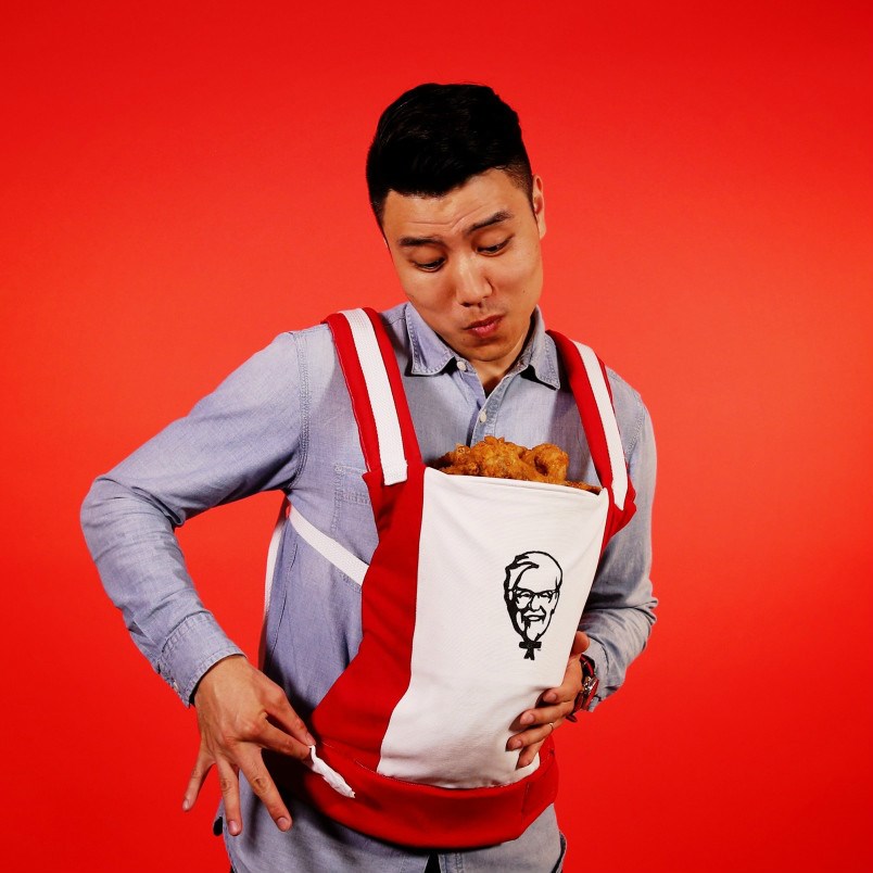  The KFC Bucket Björn is not for use with real babies. But we shouldn't have to tell you that.