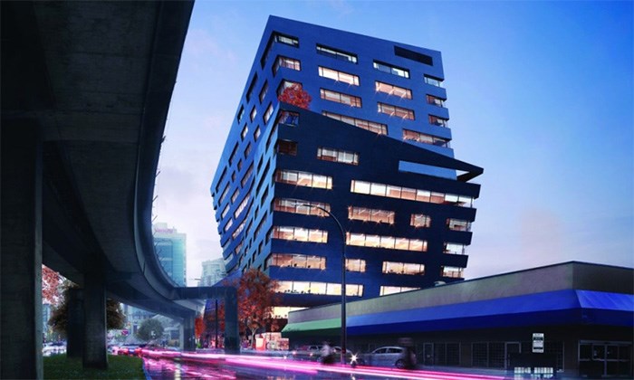  The name for The Onyx building comes from its glossy, black exterior, reminiscent of the onyx stone. Image: Rize