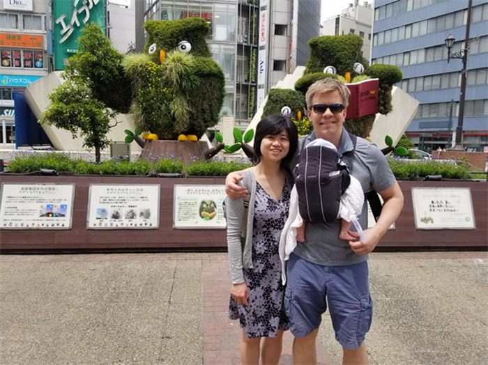  Ryan Hoag, his wife Wiyani Prayetno and their infant daughter are seen in Tokyo in this undated handout photo. A Vancouver lawyer says five families from British Columbia are stuck in limbo in Japan, unable to return due to a bureaucratic breakdown. Alex Stojicevic represents all of the families, who travelled to Japan to pick up their newly adopted babies, and he says they have been unable to return to Canada because the federal government has refused to issue visas for the children. THE CANADIAN PRESS/HO, Ryan Hoag 