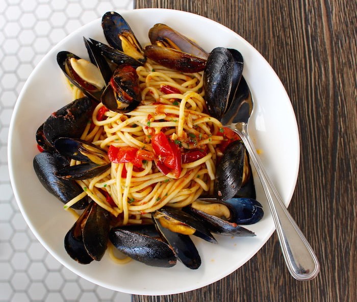  Spaghetti with mussels (Lindsay William-Ross/Vancouver Is Awesome)