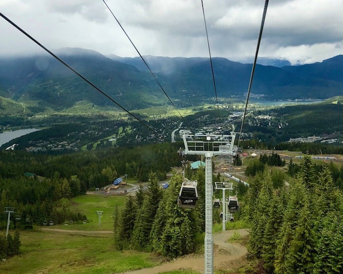  Heading up Whistler Mountain on the gondola on a moody June afternoon (Lindsay William-Ross/Vancouver Is Awesome)