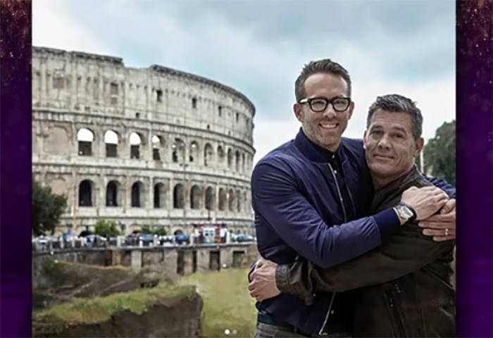  Not to be confused with a honeymoon photo, Ryan Reynolds and Josh Brolin's bromance flared during their media tour stop in Rome to promote Deadpool 2. - Instagram/Ryan Reynolds