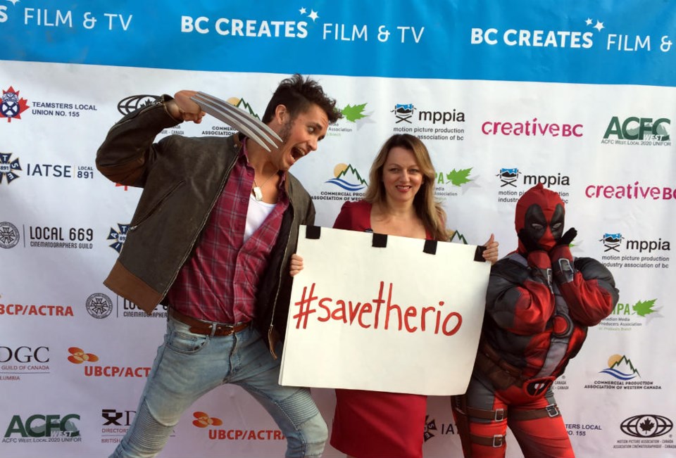  Rio Theatre operator Corrine Lea with some familiar characters Photo Melissa Shaw