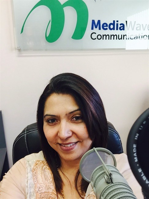  Ashiana Khan is seen in this undated handout photo. Ashiana Khan, a host with internet radio station Media Waves Communications in Surrey, B.C., says she has been outspoken about gang violence and on Saturday bullets were fired at her car. THE CANADIAN PRESS/HO, Ashiana Khan
