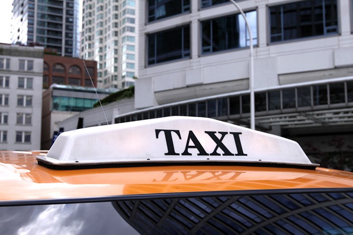  A taxi in Vancouver. Photo Shutterstock