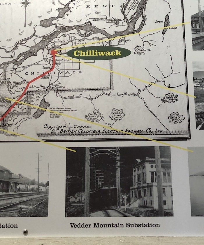  A map showing significant locations on the BCER Interurban network includes the Sumas Substation in Abbotsford. Read more about that unique property 