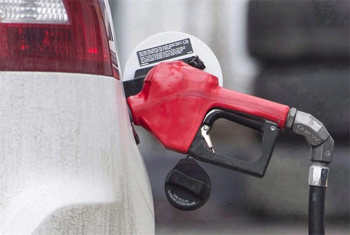 A gas pump is shown at a filling station in Montreal on April 12, 2017. An online price monitoring firm says gasoline prices in Canada have spiked at the highest average price ever recorded thanks mainly to a 17-cent increase in the price per litre of regular fuel in Calgary. THE CANADIAN PRESS/Graham Hughes