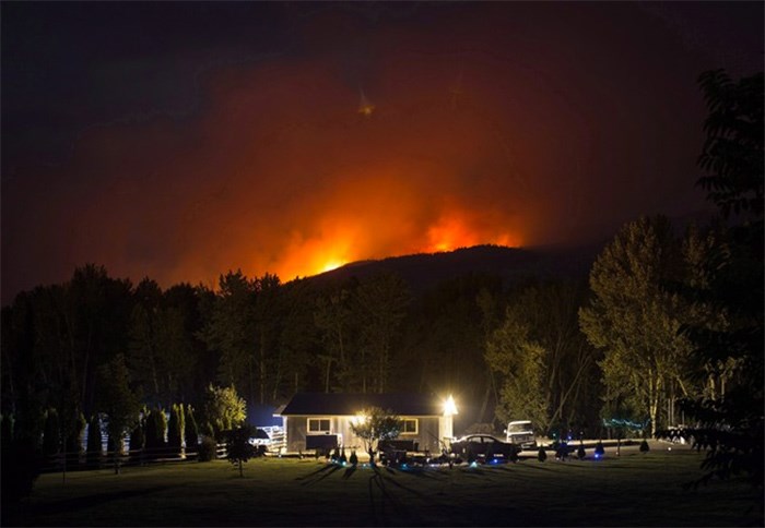  Communities are still recovering from British Columbia's worst wildfire season on record, one year after a fateful two-day period in July 2017 that sparked more than 100 new fires and prompted the province to declare a state of emergency. A wildfire burns on a mountain behind a home in Cache Creek, B.C., in the early morning hours of Saturday, July 8, 2017. THE CANADIAN PRESS/Darryl Dyck