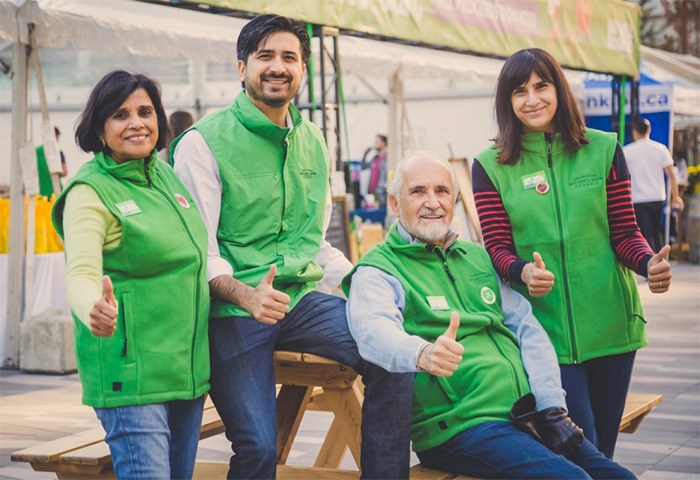  Nature’s Path Foods is a family-owned company that has been producing solely organic food since 1985, founded by Arran Stephens (third from left). Photo submitted