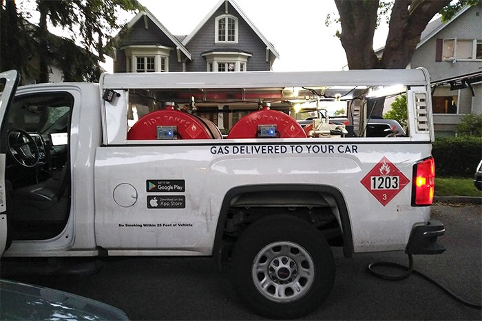  A Filld gas delivery vehicle shown just off Cambie Street, near Queen Elizabeth Park. Photo Bob Kronbauer