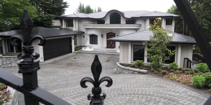  The home at 670 Southborough Dr. in the British Properties is described in real estate listings as a “European-inspired Beverly Hills mansion.” (Photo by Mike Wakefield, North Shore News)