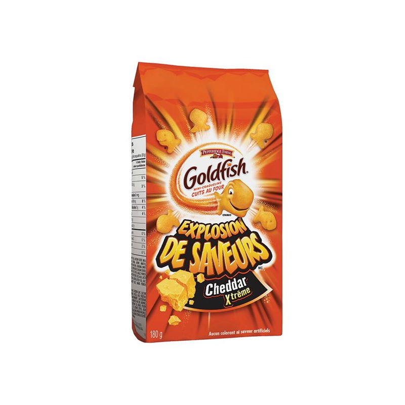  A brand of Pepperidge Farm goldfish crackers, shown in a handout photo, are being recalled due to salmonella contamination.The Canadian Food Inspection Agency says the Goldfish Flavour Blasted Xtreme Cheddar Crackers sold in both 180-gram and 69-gram packages are being recalled. THE CANADIAN PRESS/HO-Canadian Food Inspection Agency