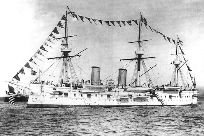  It took Phil Nuytten’s team two days to find the Dmitrii Donskoii. The Russian ship is reputed to have had thousands of pounds of gold among its cargo when it sank in 1905. photo supplied