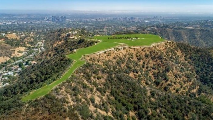  The views from The Mountain spread over the whole of Los Angeles, and on a clear day you can see the Pacific Ocean. Listing agent: Aaron Kirman; image via CNBC.com