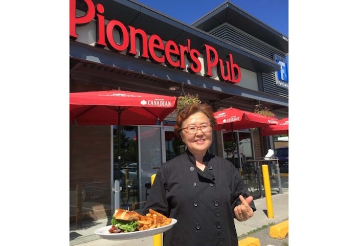  Mi-Yeong Lee is now serving Bob’s Subs at Pioneer’s Pub. (Photo via Richmond News)
