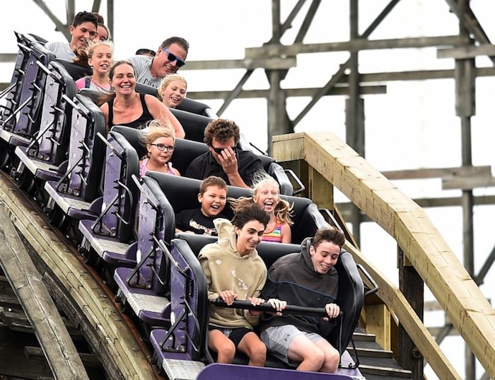  Playland's Wooden Coaster is marking its 60th anniversary this summer. Photo Dan Toulgoet