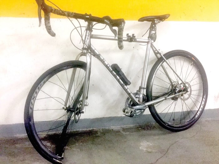  A North Vancouver teen's bike is left with a crumpled front wheel following a crash with a driver on Sunday. photo supplied, North Vancouver RCMP