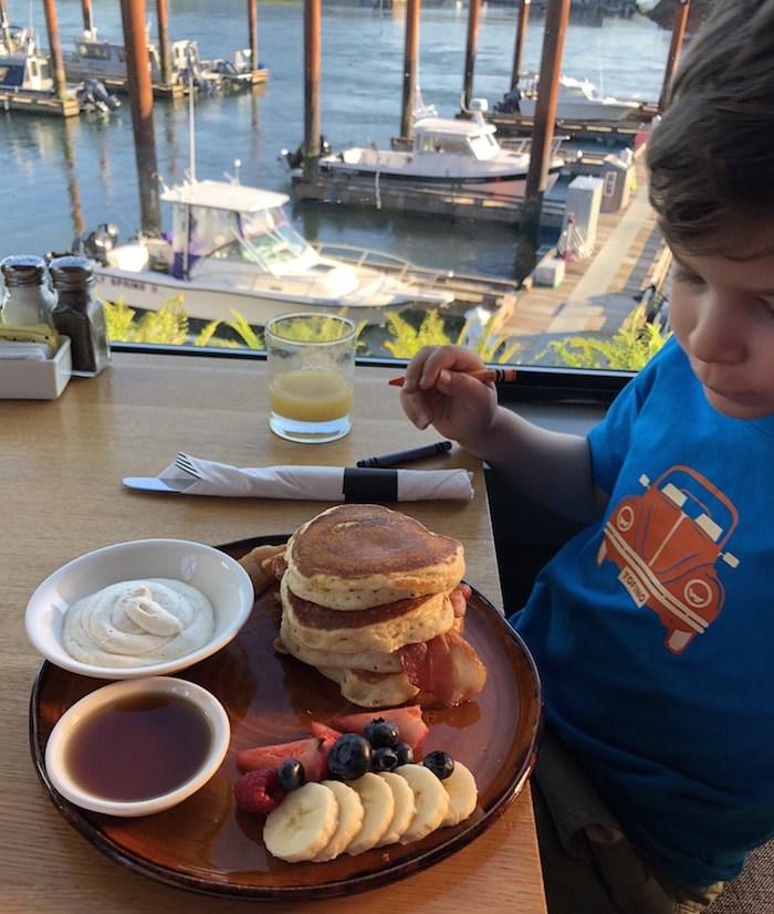  A kids' breakfast from 1909 Kitchen, eaten inside The Hatch at the Tofino Resort & Marina (Lindsay William-Ross/Vancouver Is Awesome)